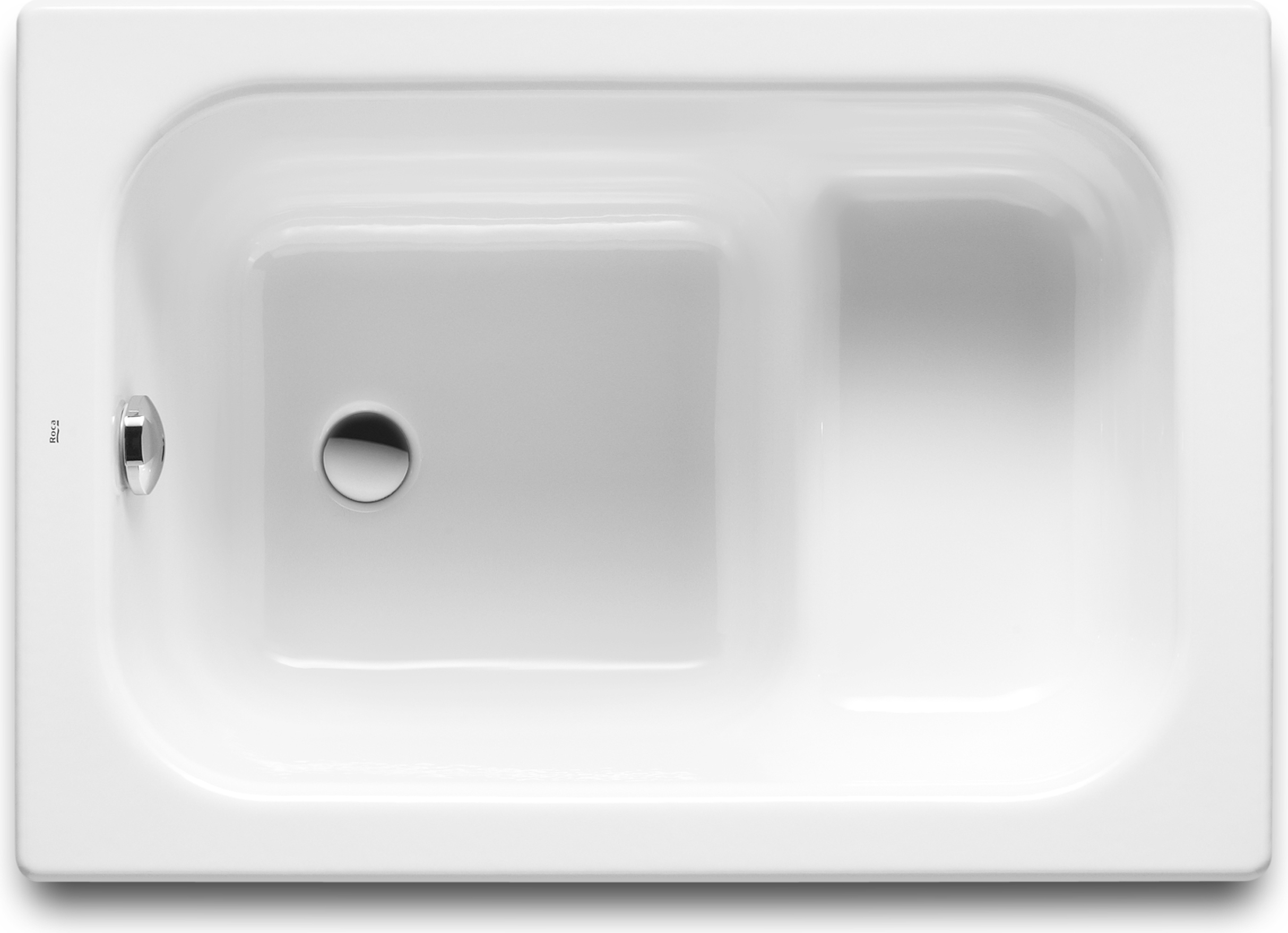 Roca Contesa bañera rectangular 100x70 cm blanco A213100001