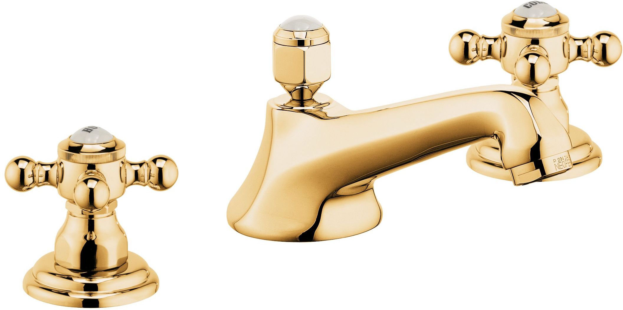Kludi 1926 grifo para lavabo de pie oro 510464520