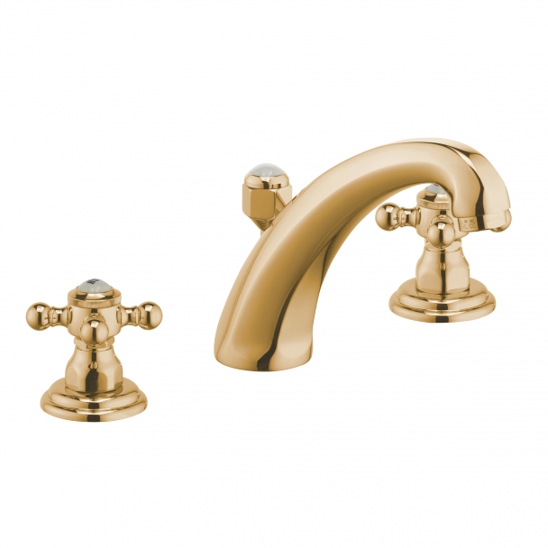 Kludi 1926 grifo para lavabo de pie oro 510434520