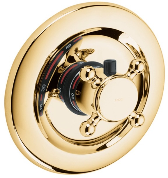 Kludi 1926 grifo para ducha empotrado con termostato oro 517194520