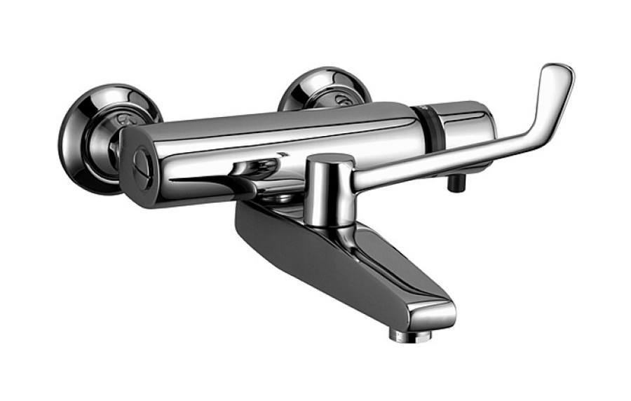 Kludi Thermo-care grifo para lavabo a pared con termostato cromo 350850564
