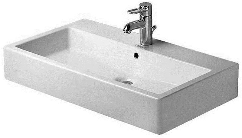 Duravit Vero lavabo 80x47 cm rectangular para mueble blanco 0454800000