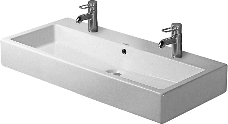 Duravit Vero lavabo 100x47 cm rectangular para mueble blanco 0454100024