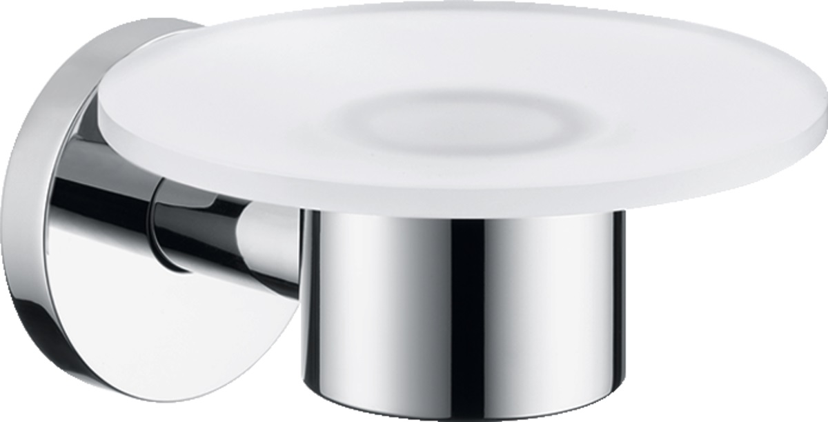 Hansgrohe Logis jabonera de pared cromo-blanco 40515000