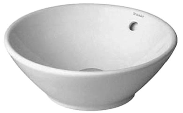 Duravit Design Classics lavabo 42x42 cm circular sobre encimera blanco 0325420000