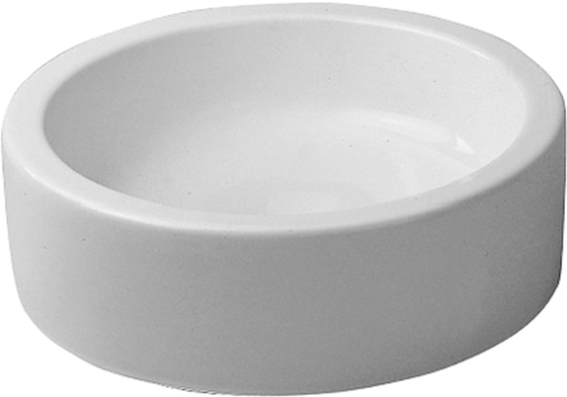 Duravit Starck 1 lavabo 46x46 cm circular sobre encimera blanco 0445460000