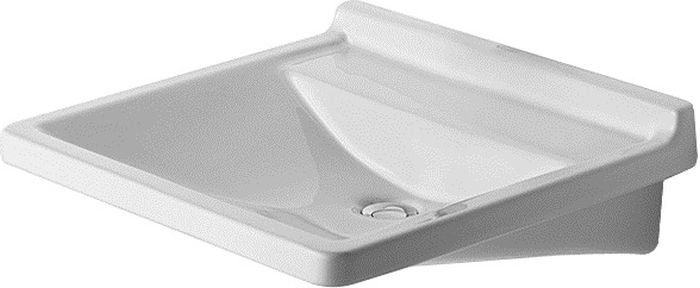 Duravit Starck 3 lavabo 60x54.5 cm rectangular clásico para discapacitados blanco brillante 0312600000