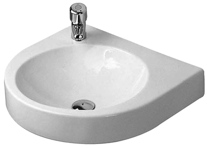 Duravit Architec lavabo 57.5x52 cm semicircular clásico blanco 0449580000