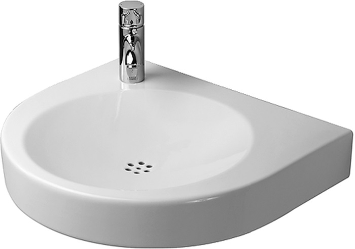 Duravit Architec lavabo 57.5x52 cm semicircular clásico blanco brillante 0443580000
