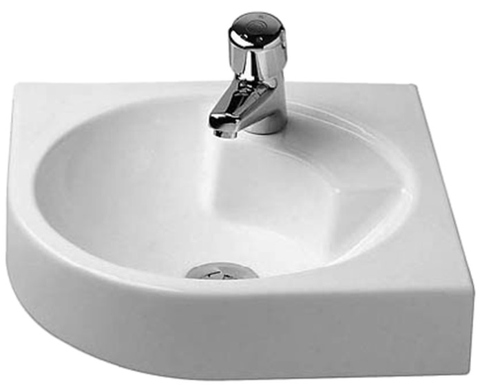 Duravit Architec lavabo 63.5x54 cm esquina clásico blanco 0448450000