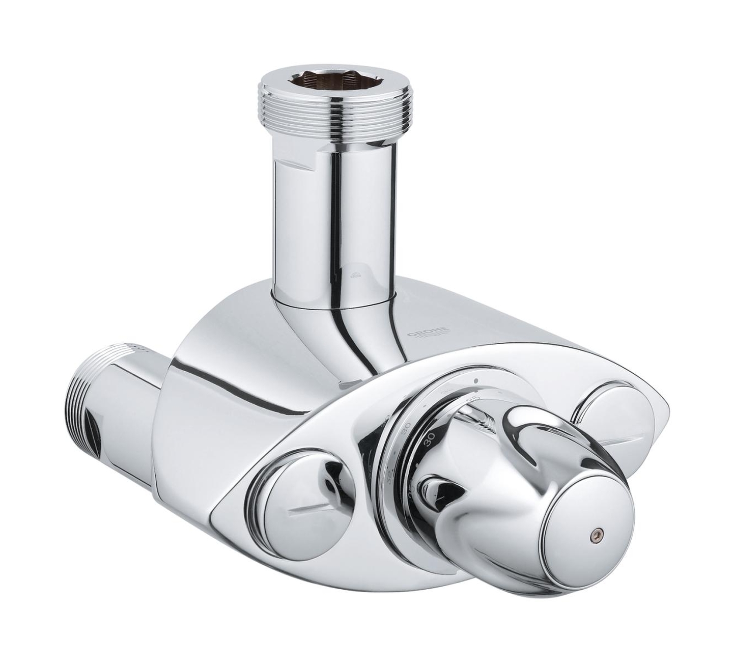Grohe Grohtherm grifo para ducha a pared con termostato StarLight Chrome 35087000