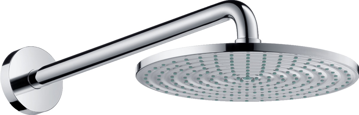 Hansgrohe Raindance brazo de ducha con efecto lluvia 24x24 cm circular cromo 27474000