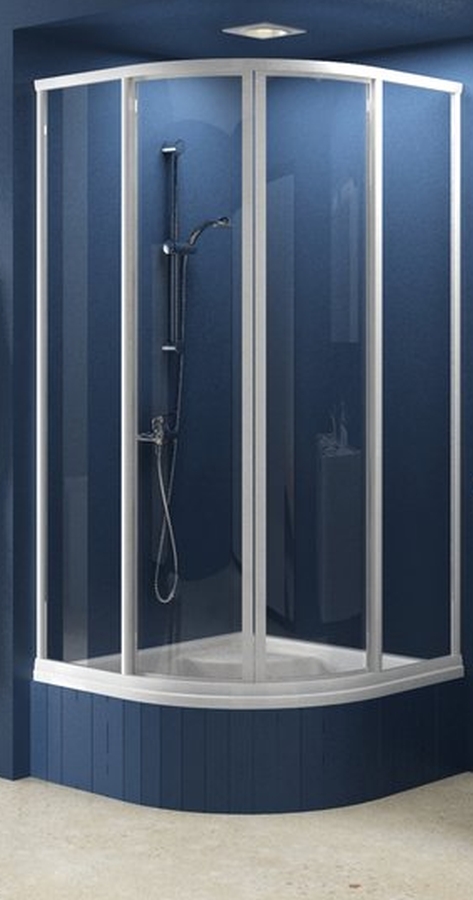 Ravak Supernova cabina de ducha 90x90 cm semicircular blanco brillo/poliestireno 31177V10011