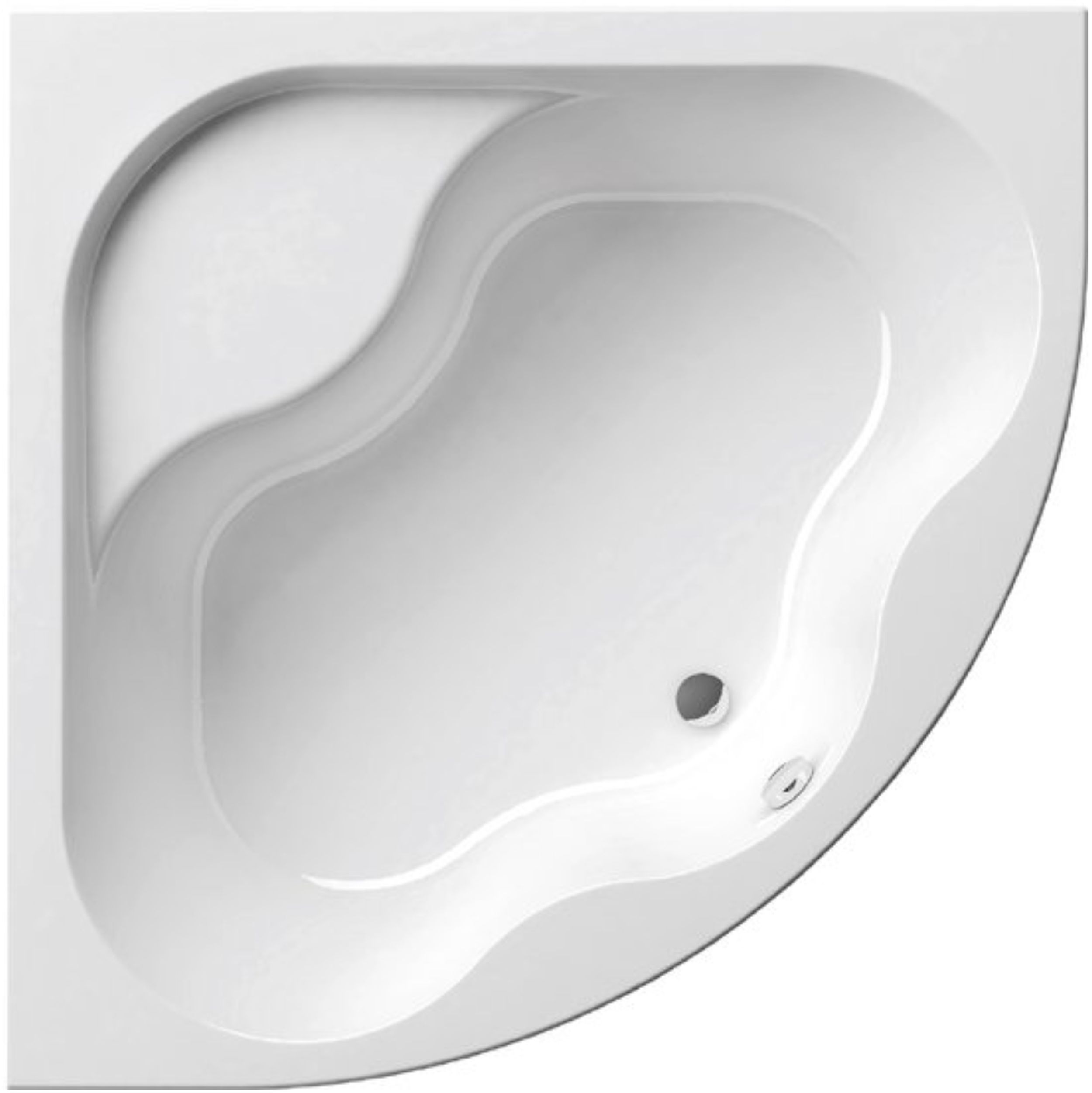 Ravak Gentiana bañera de esquina 150x150 cm izquierda blanco CG01000000