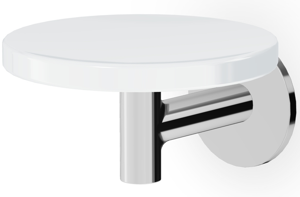Zucchetti Pan jabonera de pared cromo-blanco ZAC610