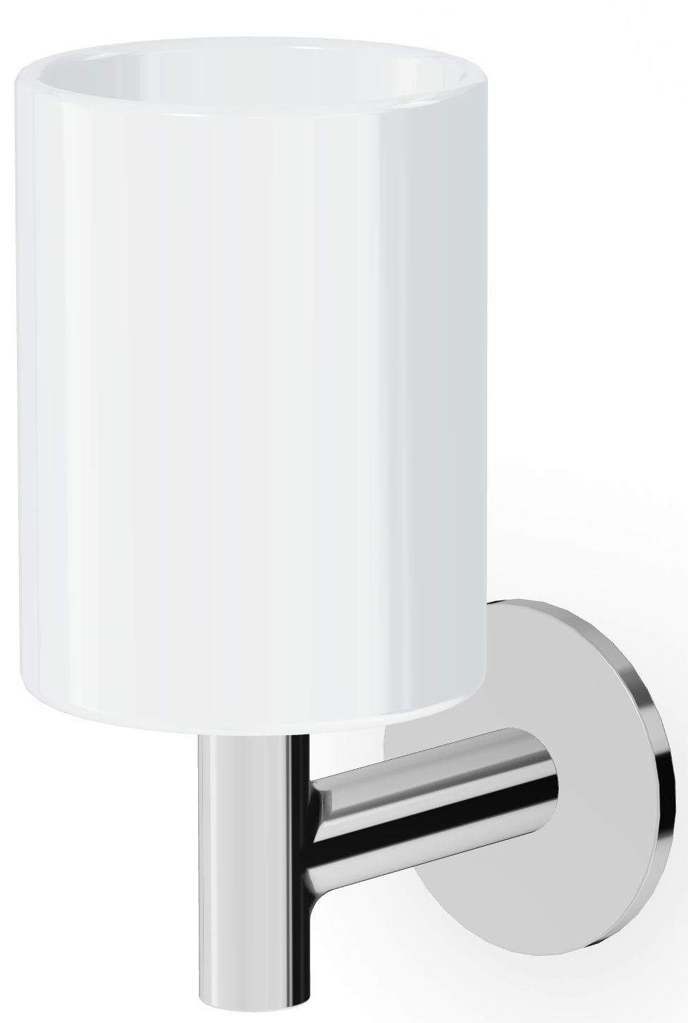 Zucchetti Pan recipiente para cepillos de dientes blanco-cromo ZAC613