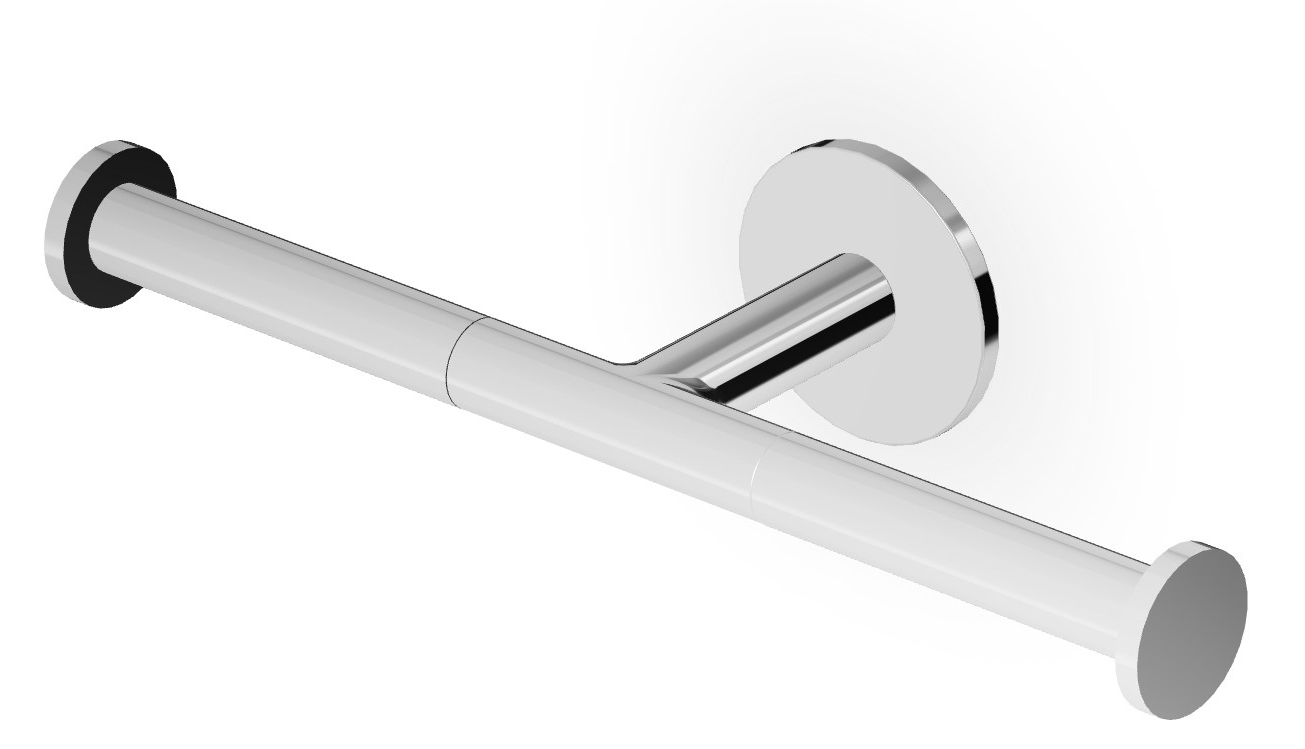 Zucchetti Pan portarrollos de papel higiénico cromo ZAC631