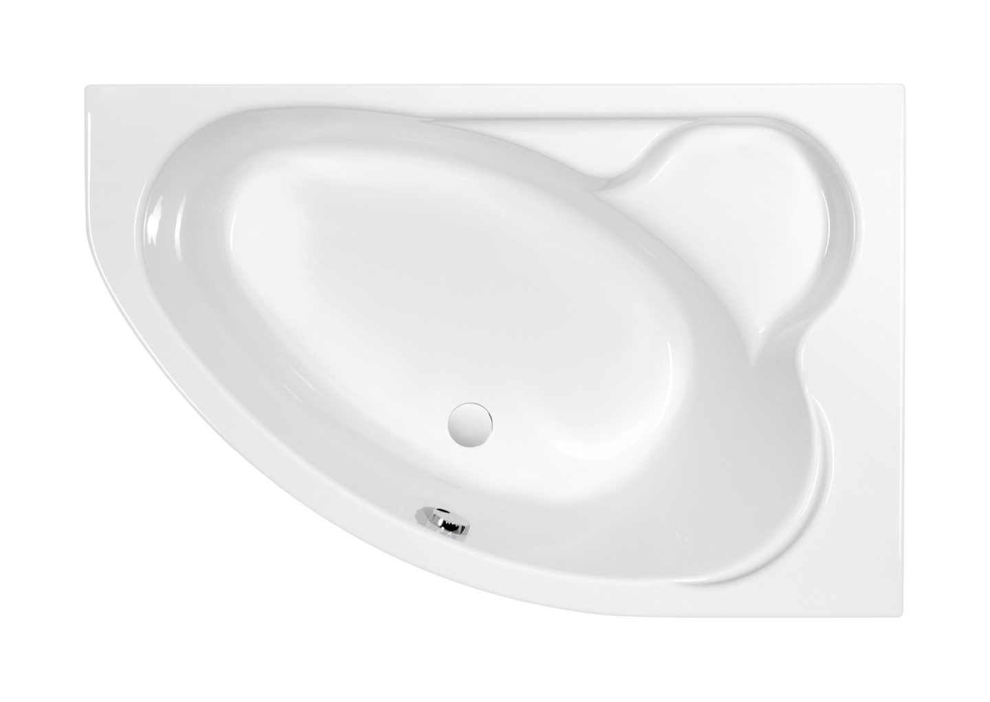 Cersanit Kaliope bañera de esquina 153x100 cm derecha blanco S301-025