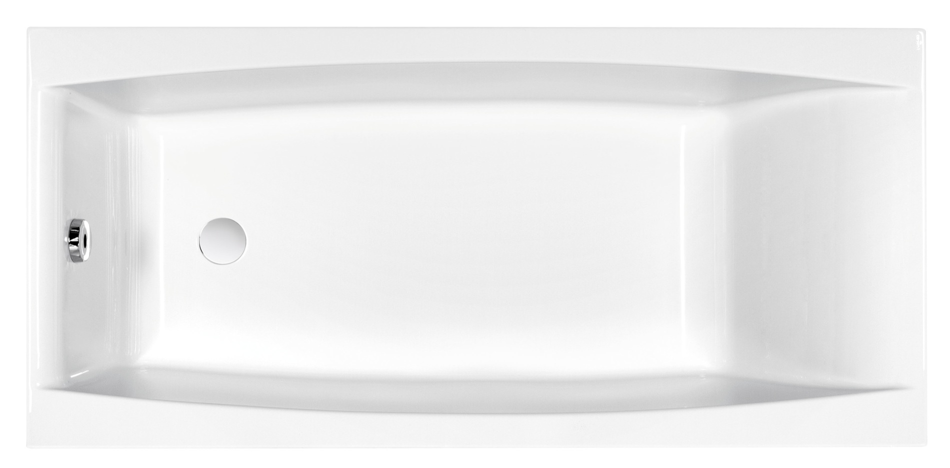 Cersanit Virgo bañera rectangular 160x75 cm blanco S301-046