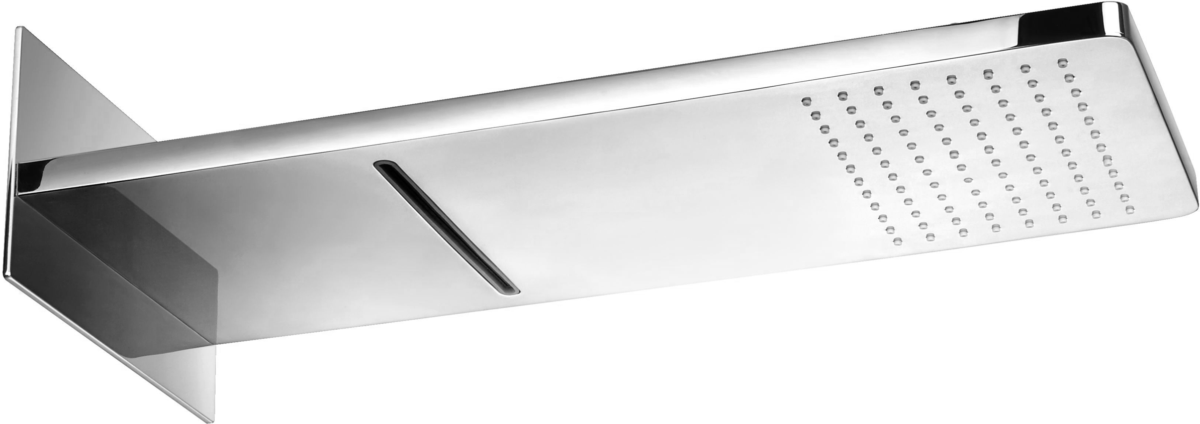 Omnires ducha con efecto lluvia 48.5x20.4 cm rectangular cromo WG510CR