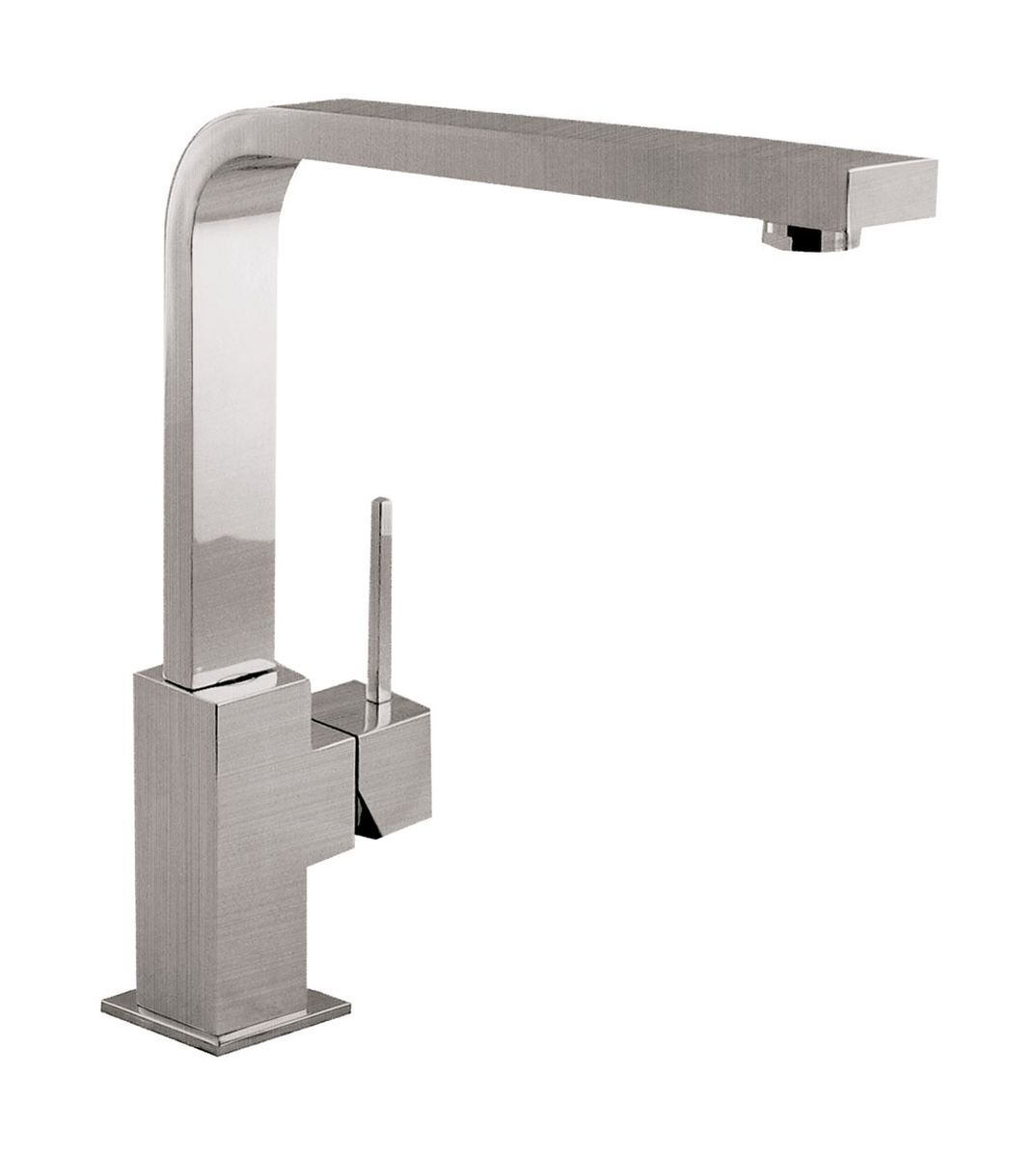 Tres Cuadro-Tres grifo de cocina de pie acero inoxidable 5.30.496.03