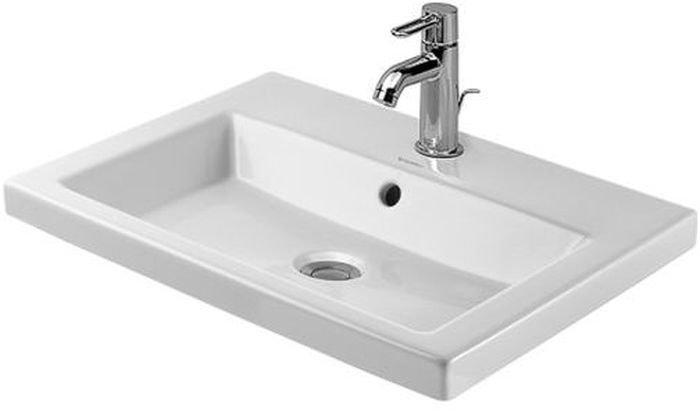 Duravit 2nd floor lavabo 60x43 cm rectangular empotrado blanco brillante 0347600000
