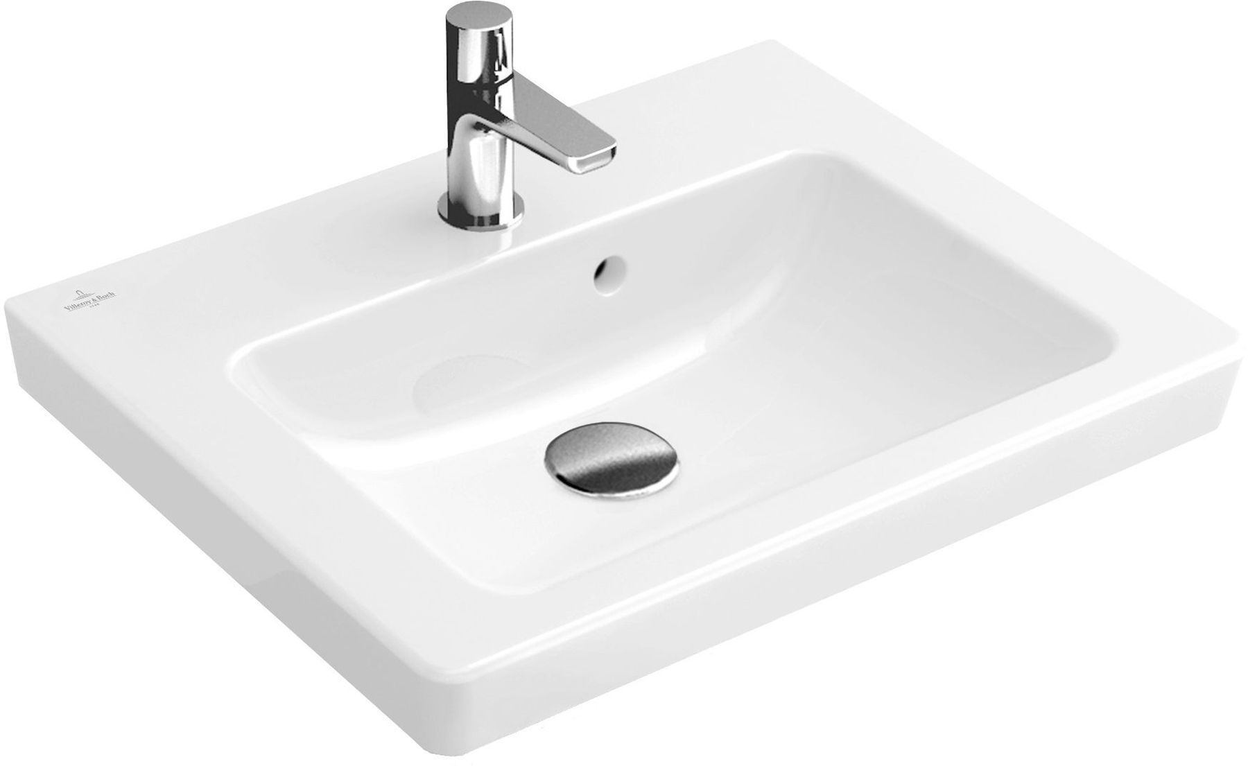 Villeroy & Boch Subway 2.0 lavabo 50x40 cm rectangular clásico blanco 73155001