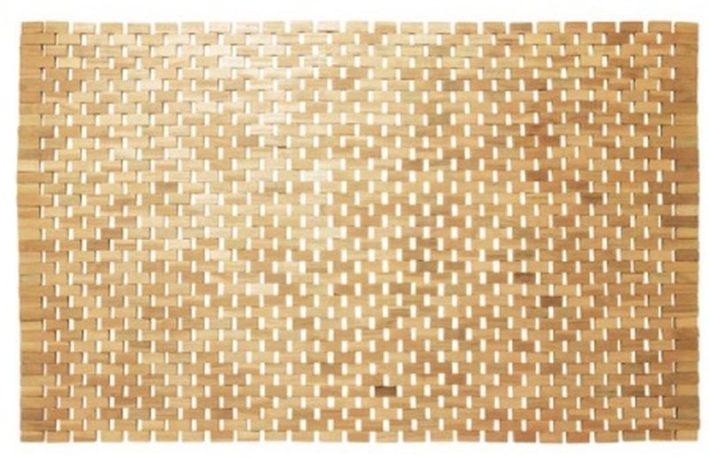 Sealskin Woodblock alfombrilla para baño 90x52 cm rectangular marrón 293324274