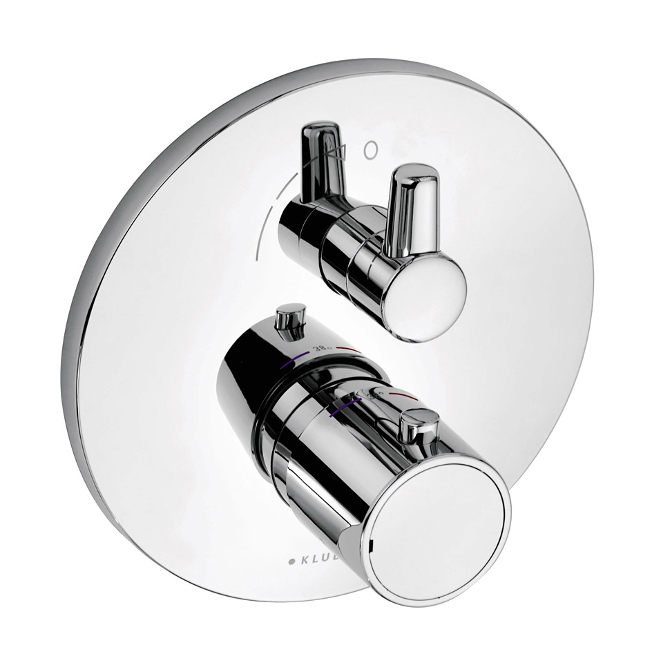 Kludi Zenta grifo para ducha empotrado con termostato cromo 388350545