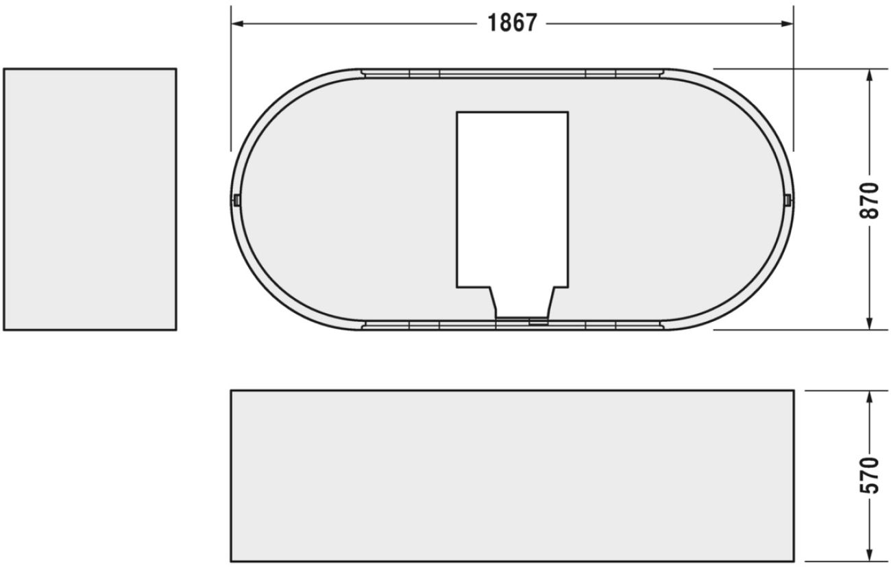 Duravit carcasa para bañera 790415000000000