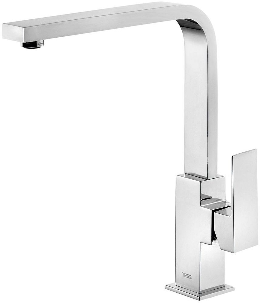Tres Cuadro-Tres grifo para lavabo de pie cromo 1.06.604