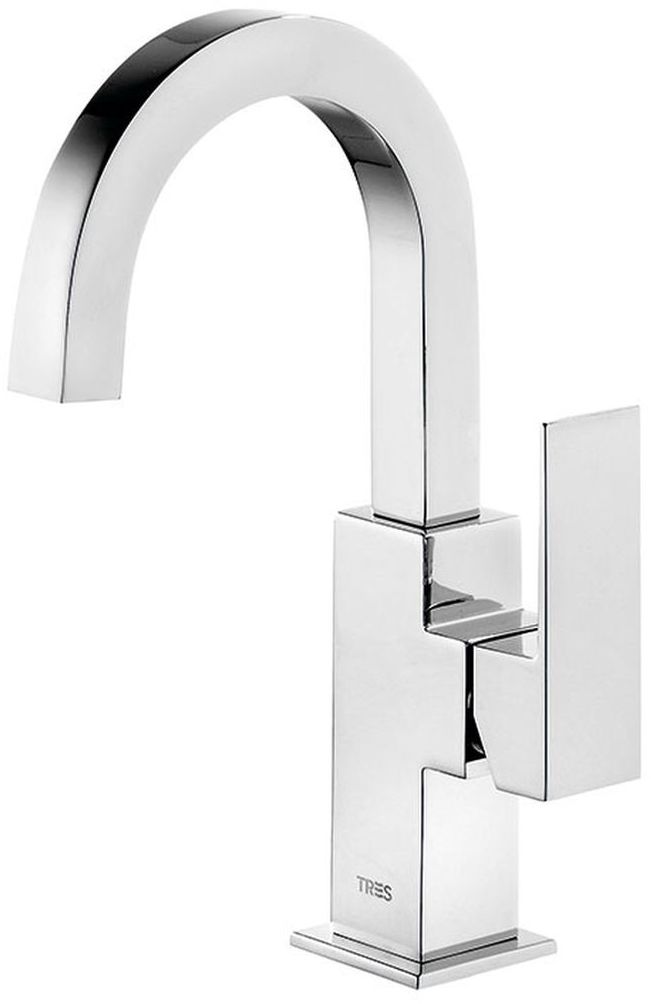 Tres Cuadro-Tres grifo para lavabo de pie cromo 1.06.605