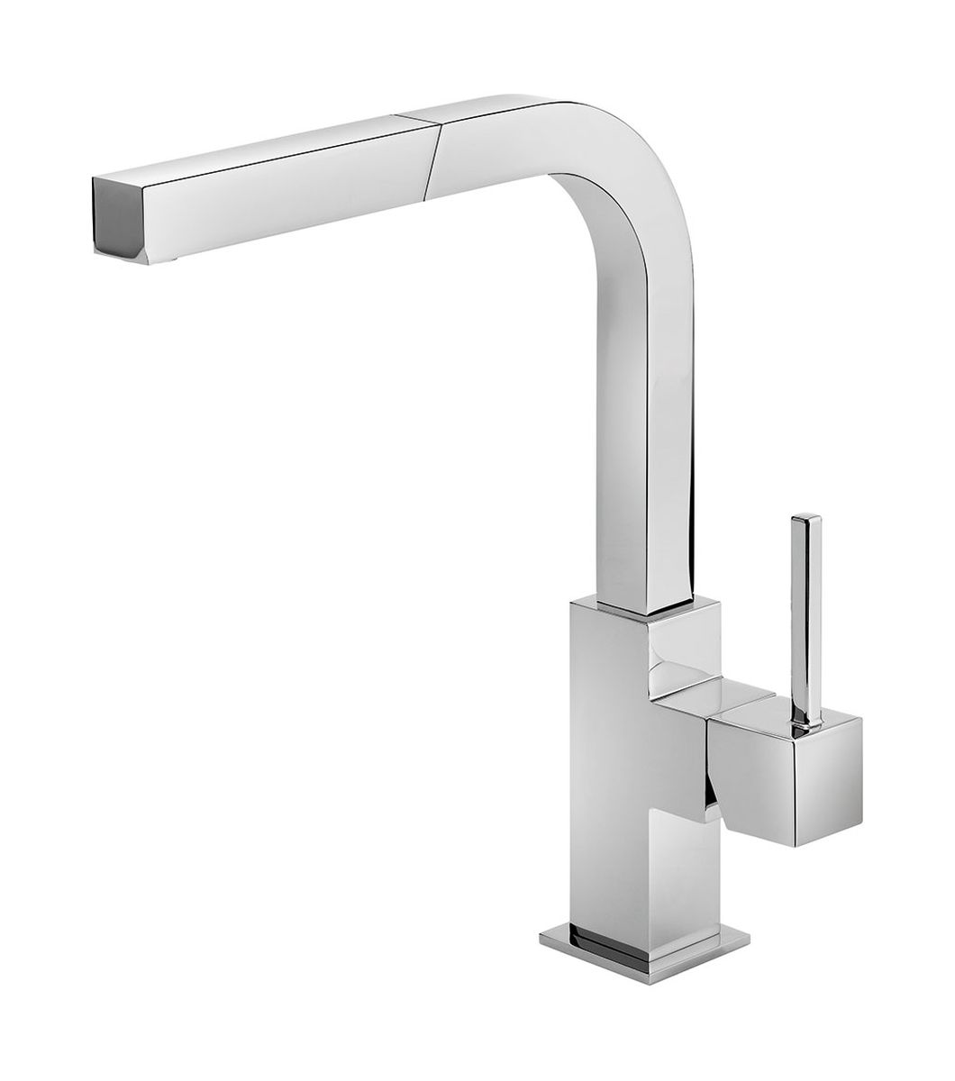 Tres Cuadro-Tres grifo de cocina de pie cromo 1.06.437