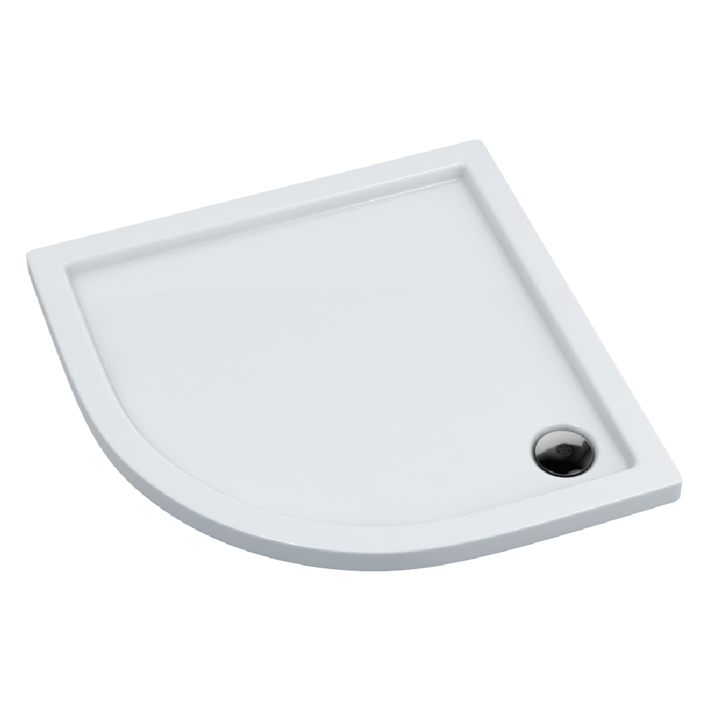 Schedpol Corrina plato de ducha semicircular 80x80 cm blanco 3.063
