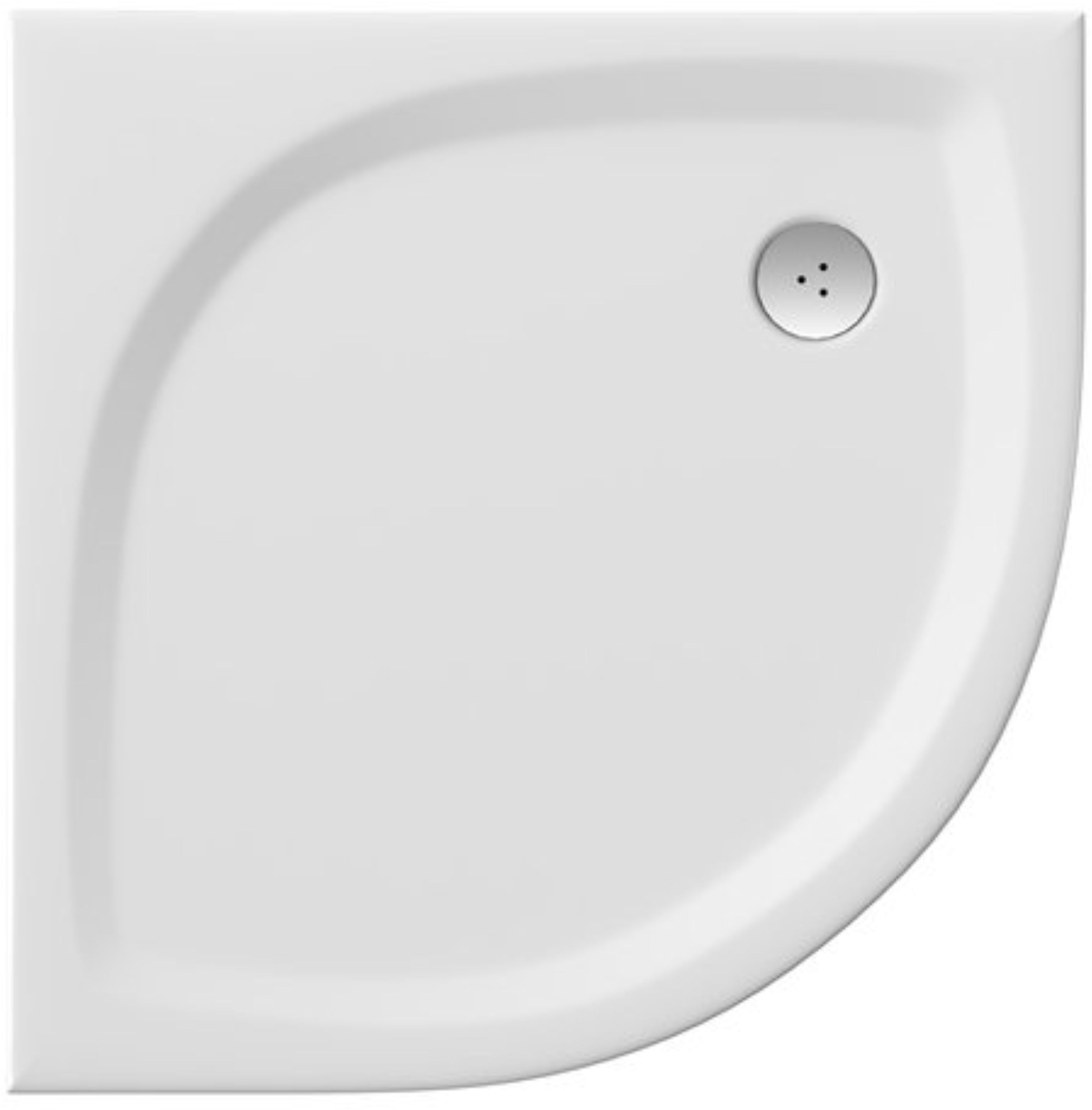 Ravak Elipso Pro plato de ducha semicircular 90x90 cm blanco XA237711010