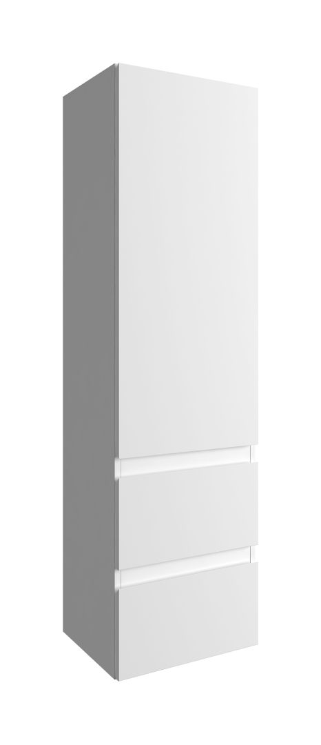 Defra Como armario 40x31.6x140 cm suspendido, lateral blanco 123-C-04001