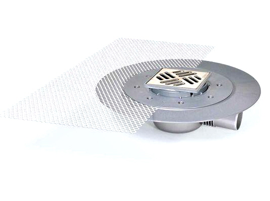 Kessel Superflache sumidero puntual cm acero 42701.91