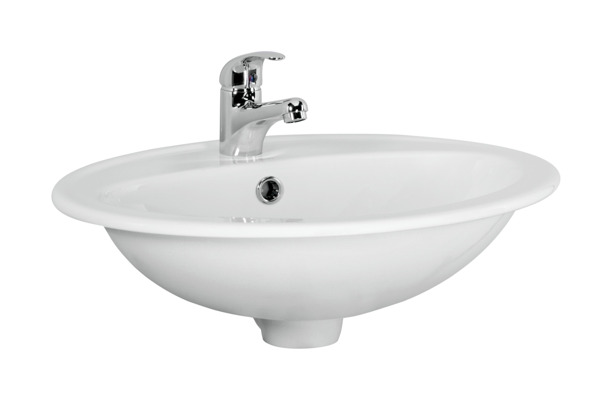 Cersanit Calla lavabo 53x41 cm oval empotrado blanco K11-0096