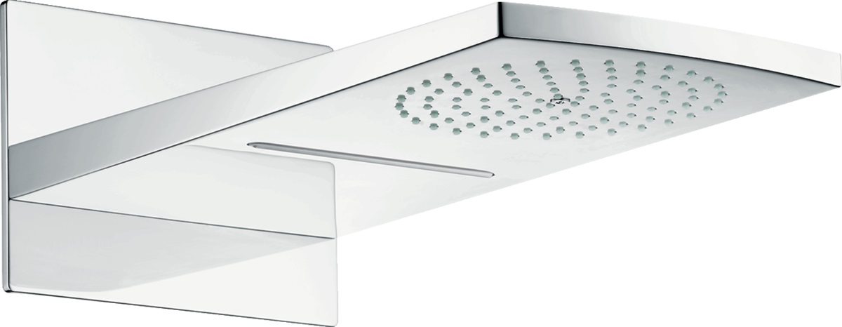 Hansgrohe Raindance ducha con efecto lluvia 44.5x21.4 cm rectangular cromo-blanco 28433400