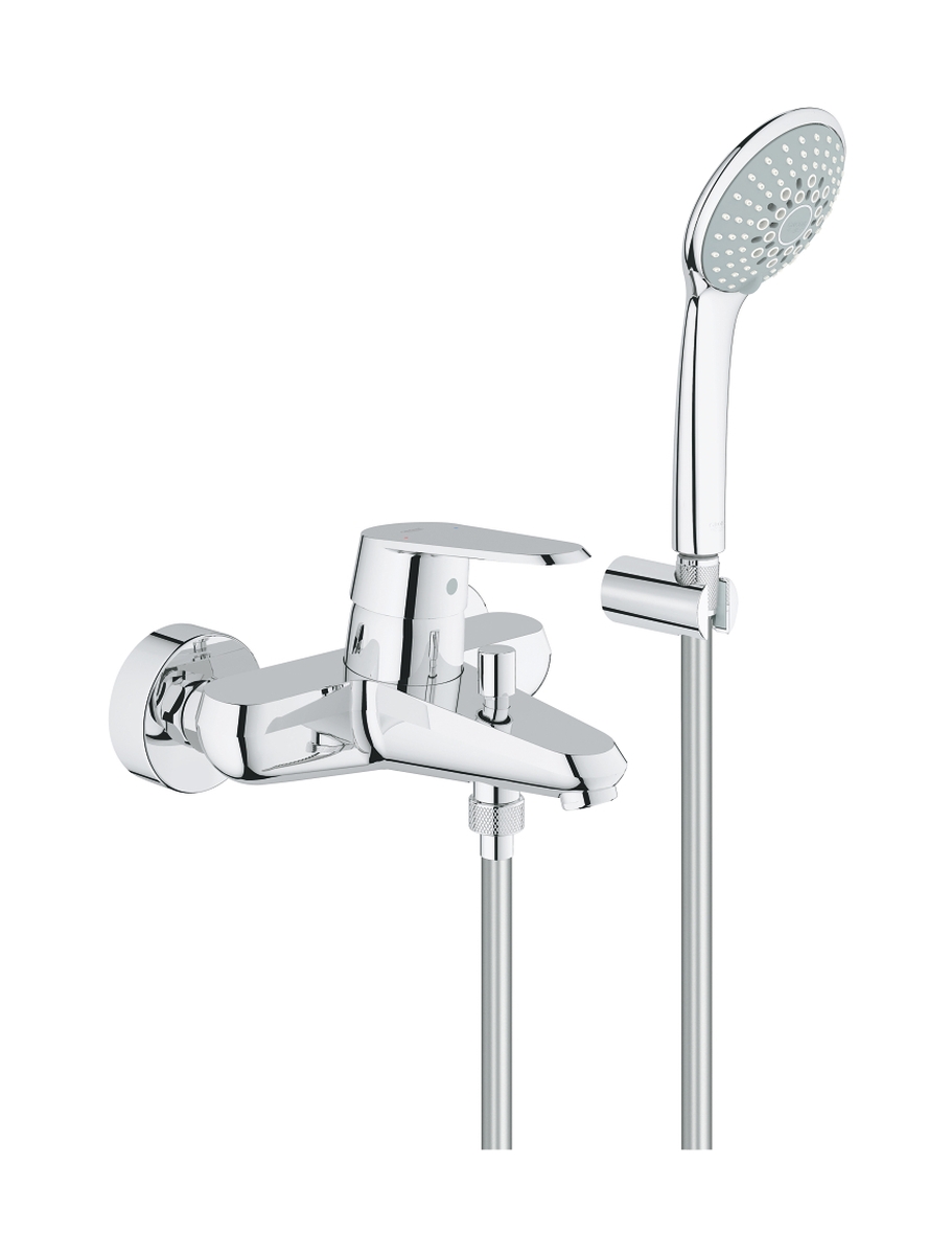 Grohe Eurodisc Cosmopolitan grifo de bañera y ducha a pared StarLight Chrome 33395002