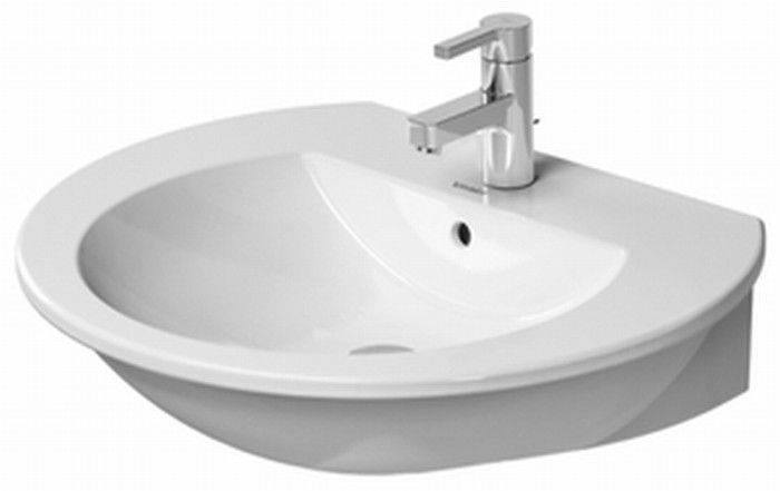 Duravit Darling New lavabo 55x48 cm semicircular clásico blanco 26215500001