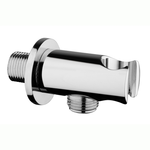 Paffoni conector angular con soporte cromo ZSUP031CR