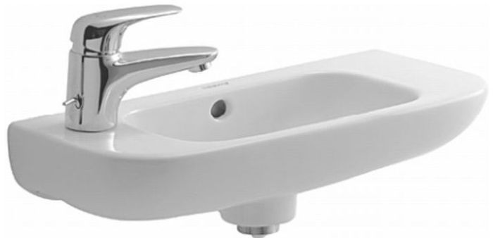 Duravit D-Code lavabo 50x22 cm semicircular clásico blanco 07065000092