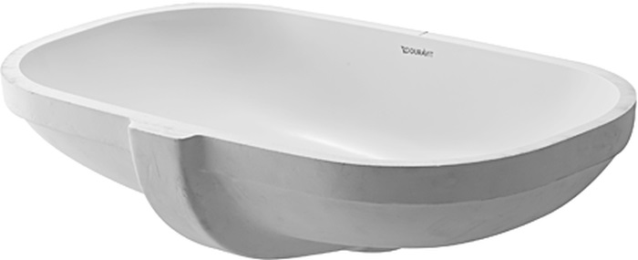 Duravit D-Code lavabo 49.5x29 cm rectangular bajo encimera blanco 0338490000