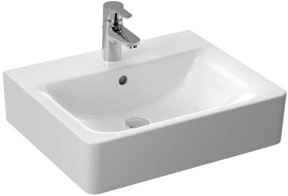 Ideal Standard Connect lavabo 55x46 cm rectangular clásico-para mueble blanco E784401