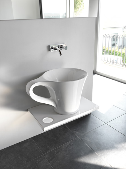 Art Ceram One Shot lavabo 69x50 cm sobre encimera blanco brillante OSL00501;00