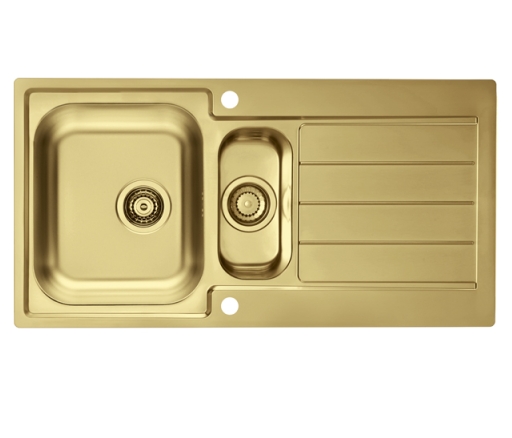 Alveus Monarch fregadero de acero 98x50 cm dorado 1078566