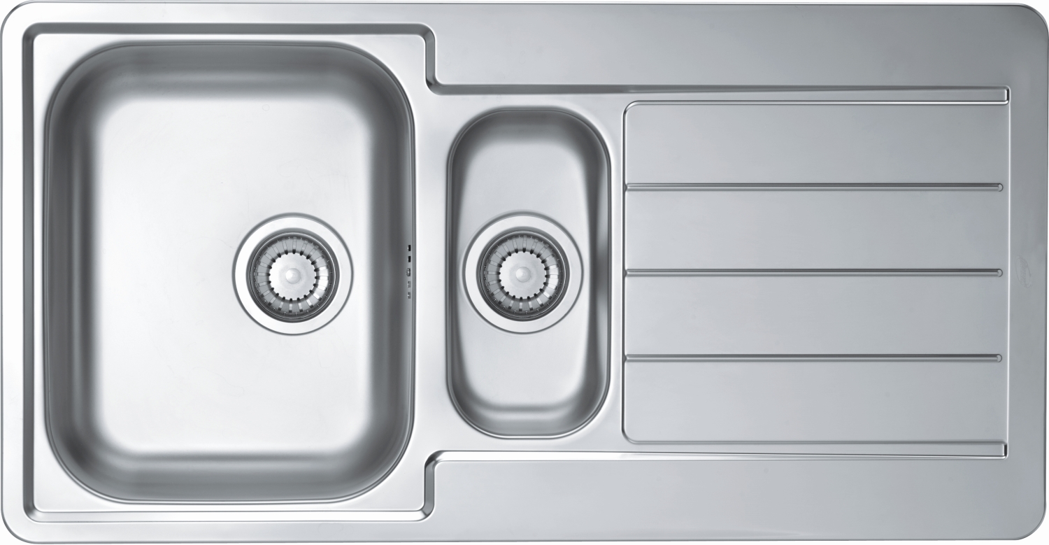 Alveus Line fregadero de acero 98x50 cm acero 1082440