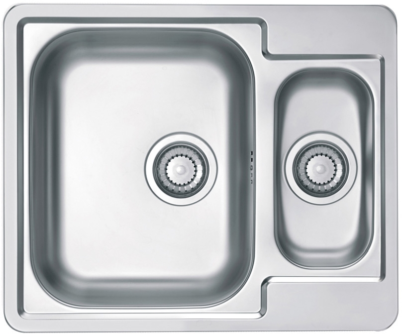Alveus Line Start fregadero de acero 61.5x50 cm acero 1082435