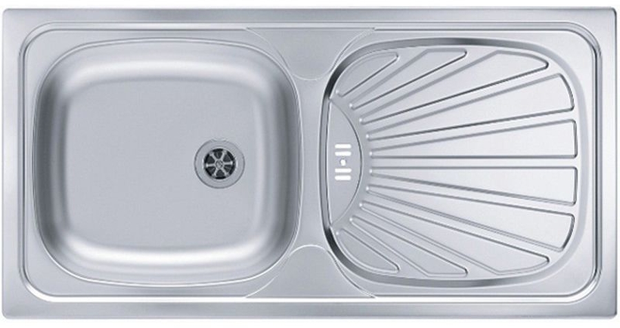 Alveus Basic fregadero de acero 86x43.5 cm acero 1008844
